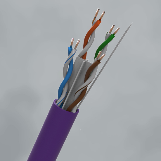 CAT6 Cable LSZH Purple 305M Box